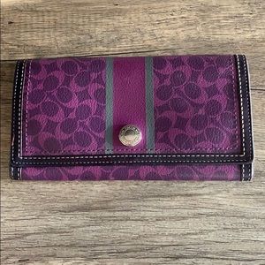 Coach tri fold wallet